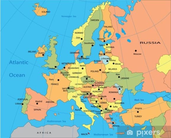 Avrupa'daki Ülkelerin Güncel Listesi