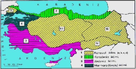 Karadeniz iklimi ve Özellikleri Liste Halinde