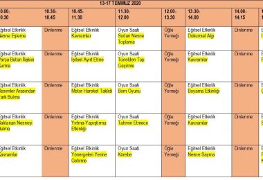 Özel Öğrenciler Çerçeve Yaz Tatili Programı Nedir?