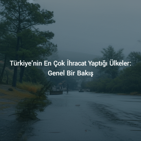 Türkiye'nin En Çok İhracat Yaptığı Ülkeler: Genel Bir Bakış